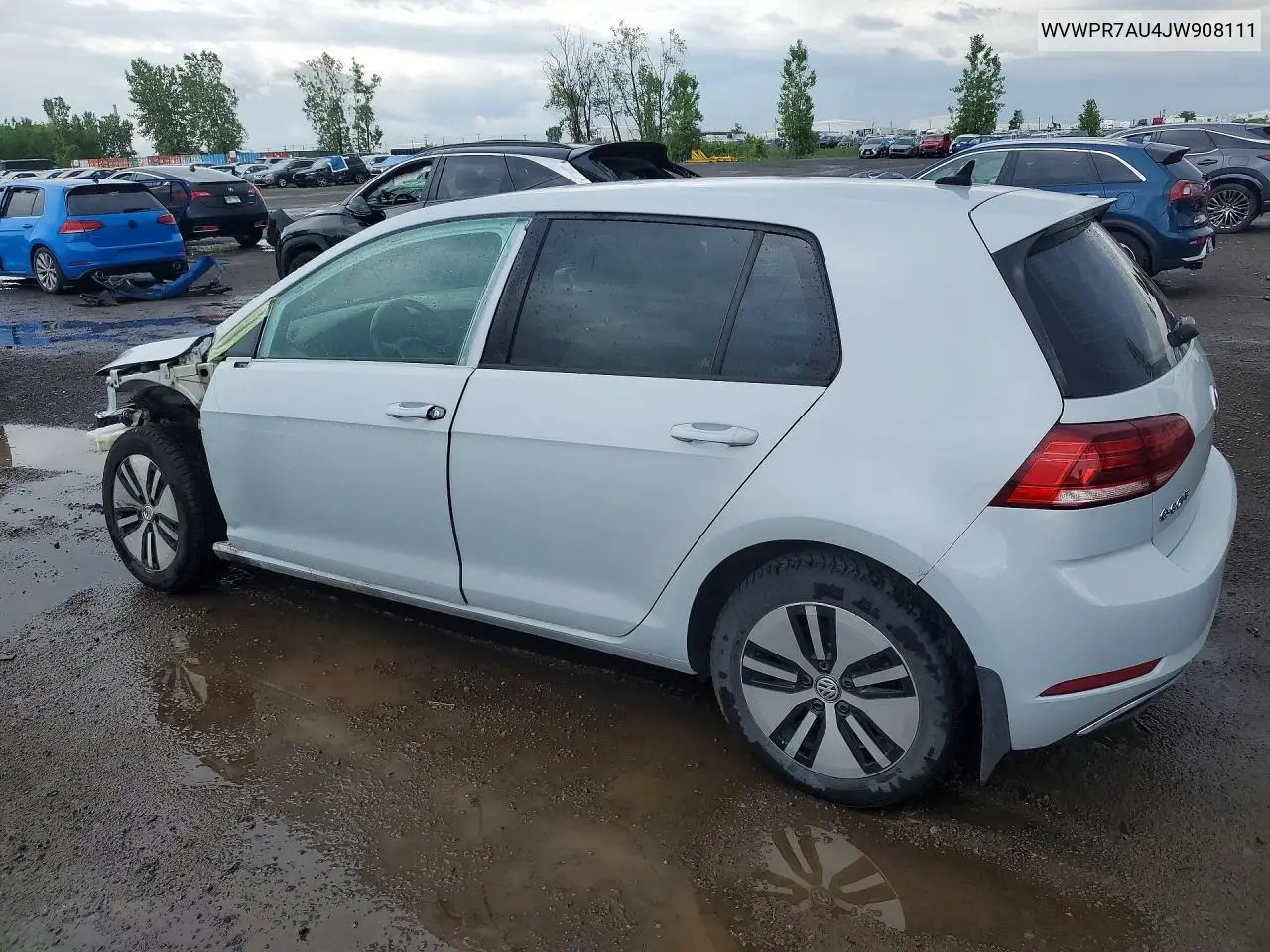 2018 Volkswagen E-Golf Sel Premium VIN: WVWPR7AU4JW908111 Lot: 60601086