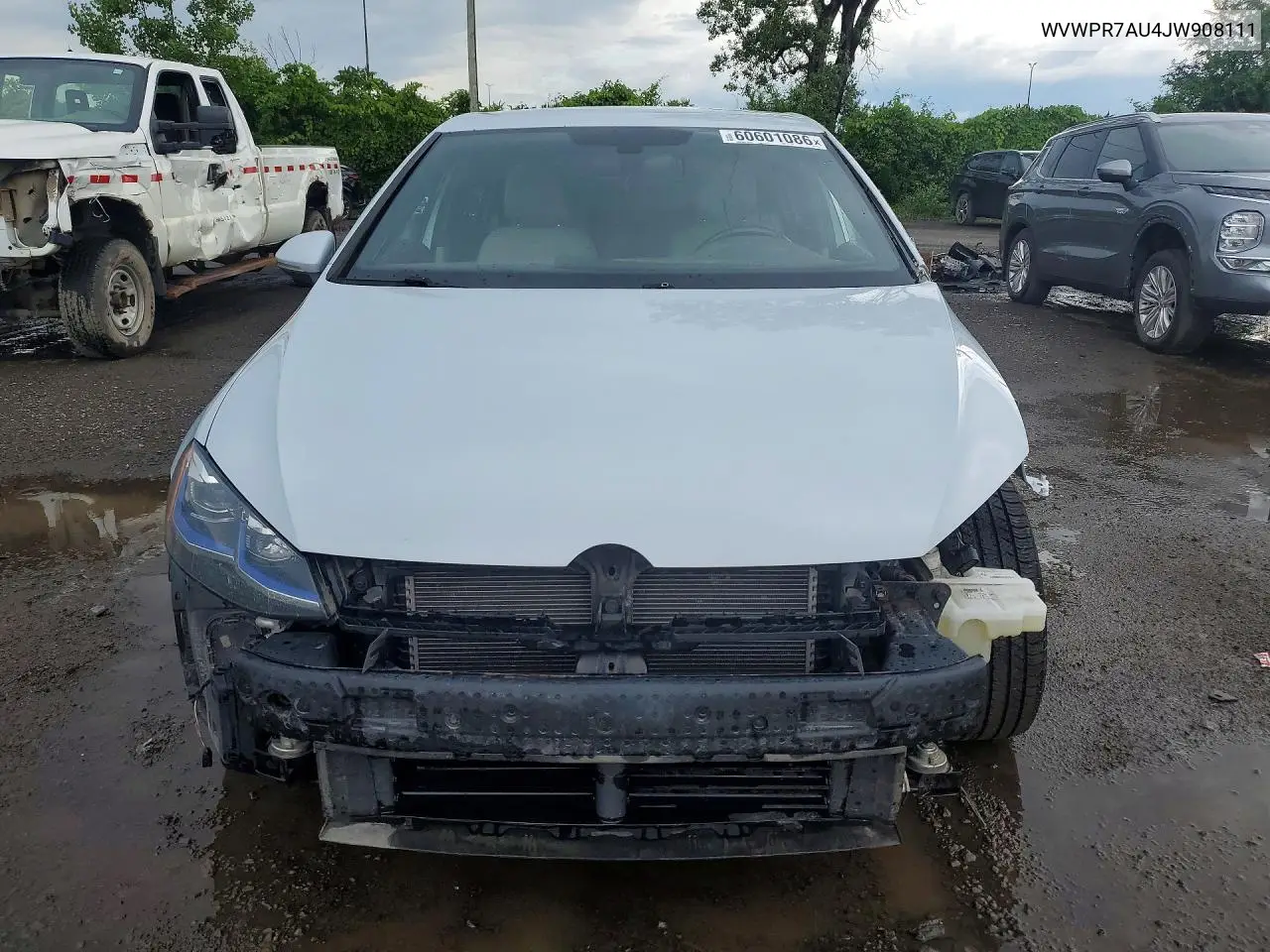 2018 Volkswagen E-Golf Sel Premium VIN: WVWPR7AU4JW908111 Lot: 60601086