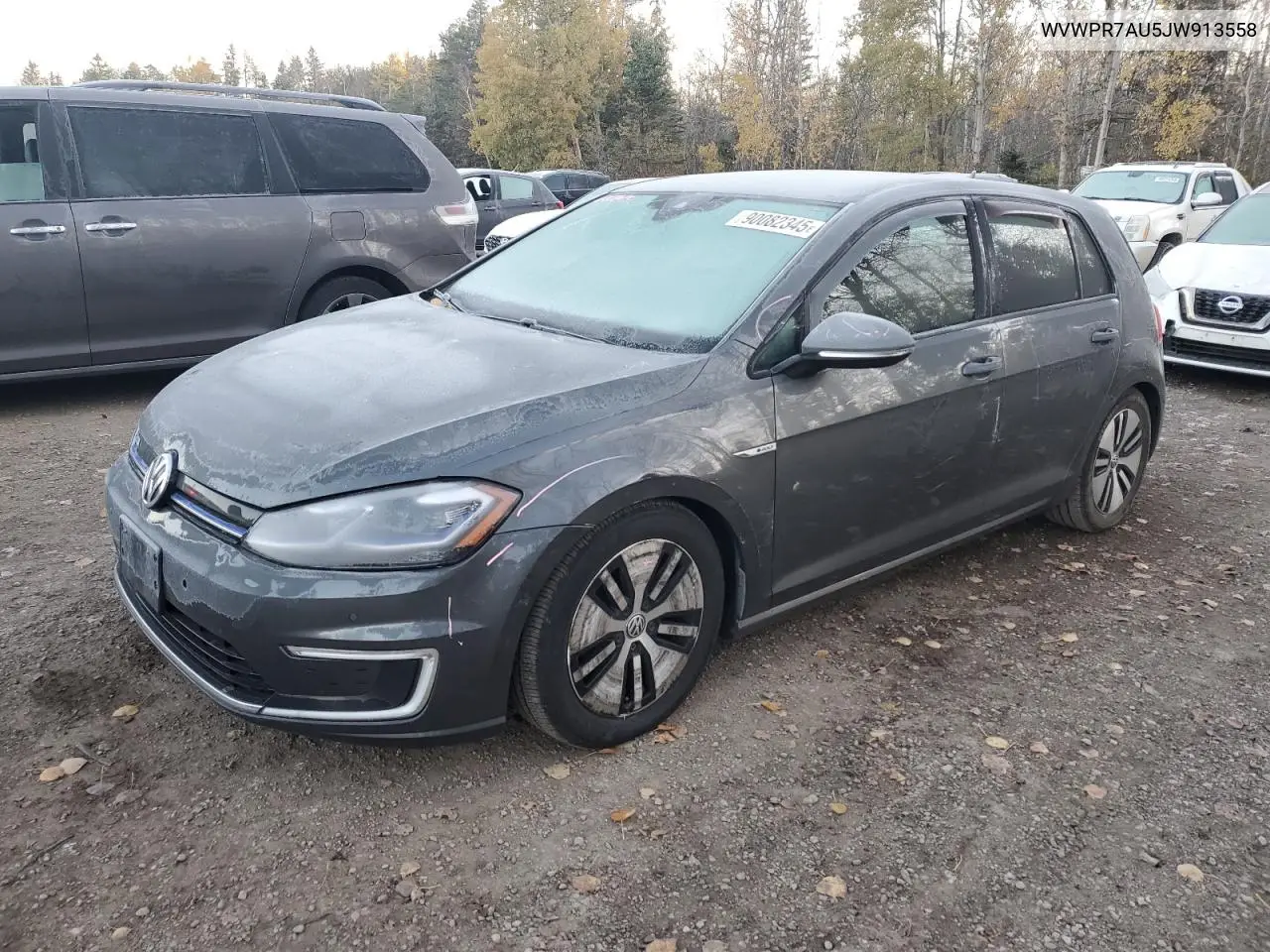 2018 Volkswagen E-Golf Sel Premium VIN: WVWPR7AU5JW913558 Lot: 90082345