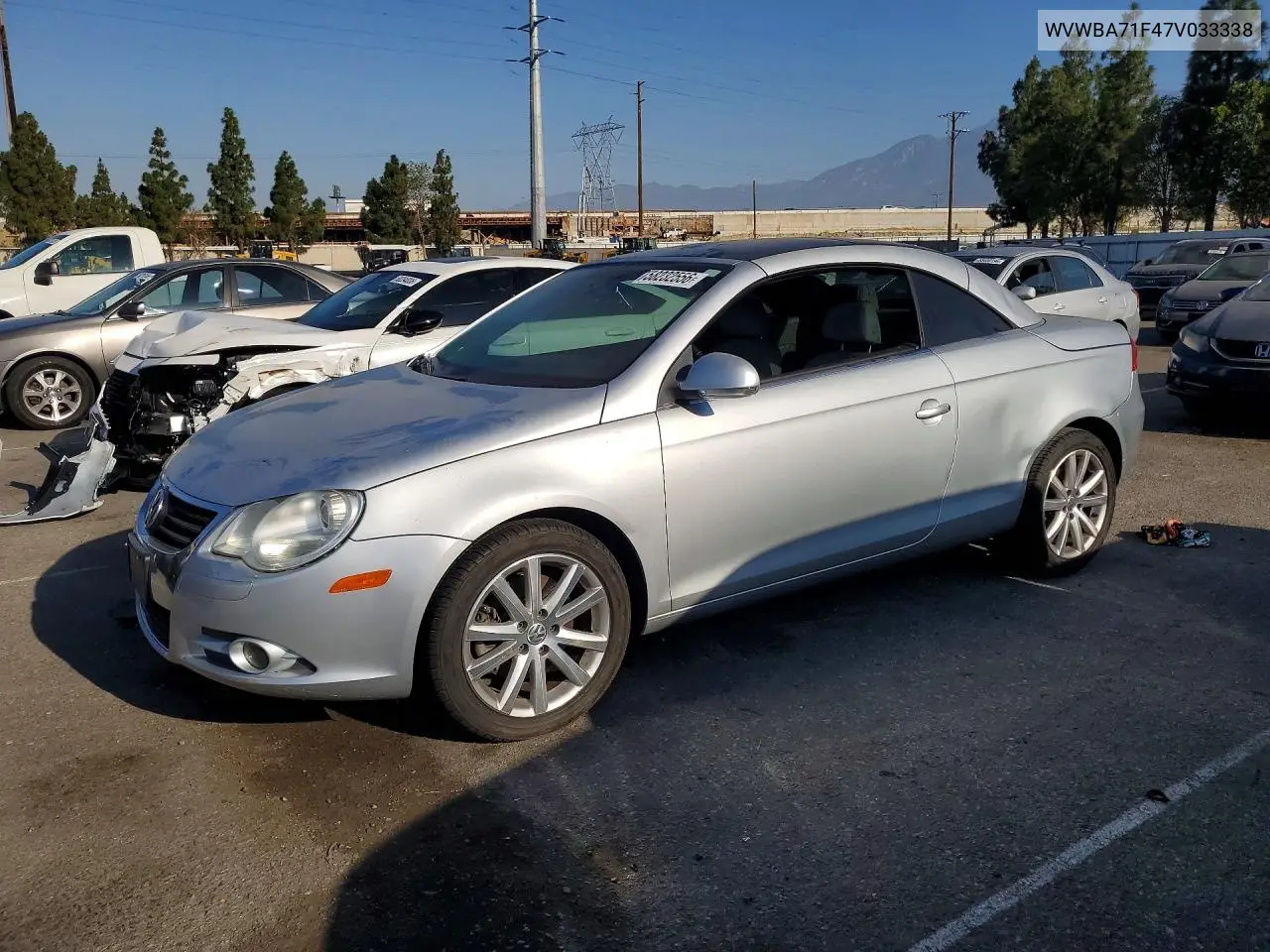 2007 Volkswagen Eos 2.0T VIN: WVWBA71F47V033338 Lot: 58232556