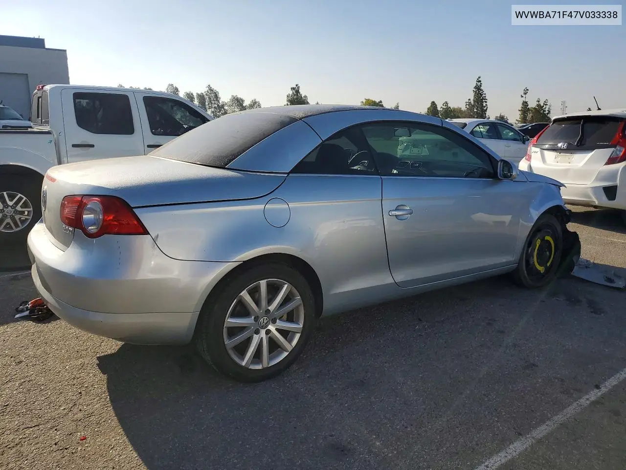 2007 Volkswagen Eos 2.0T VIN: WVWBA71F47V033338 Lot: 58232556