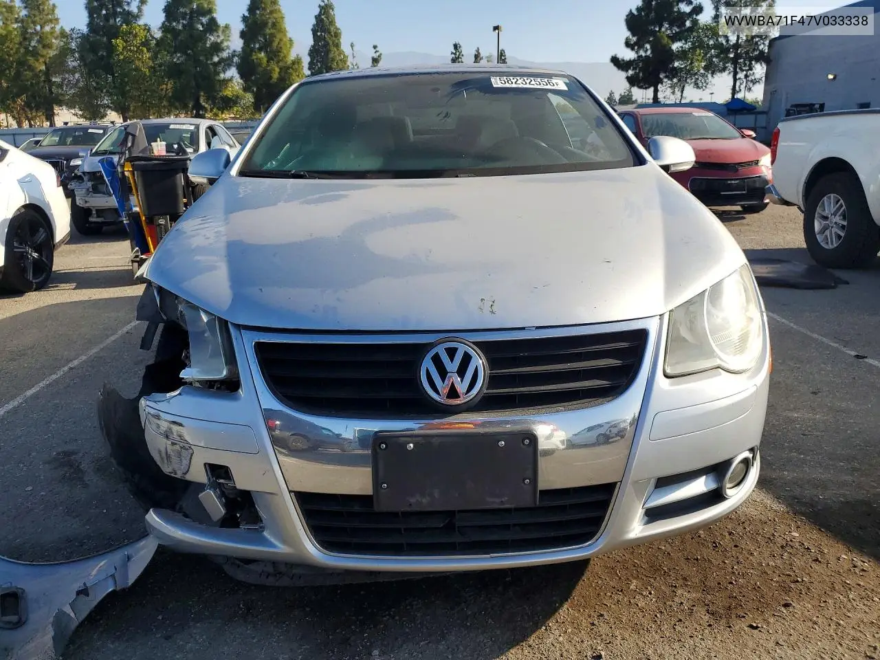 2007 Volkswagen Eos 2.0T VIN: WVWBA71F47V033338 Lot: 58232556
