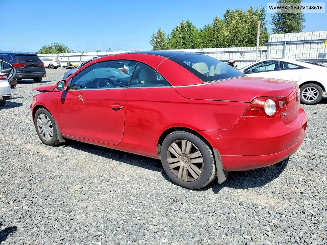 2007 Volkswagen Eos 2.0T VIN: WVWBA71F47V048616 Lot: 60161426