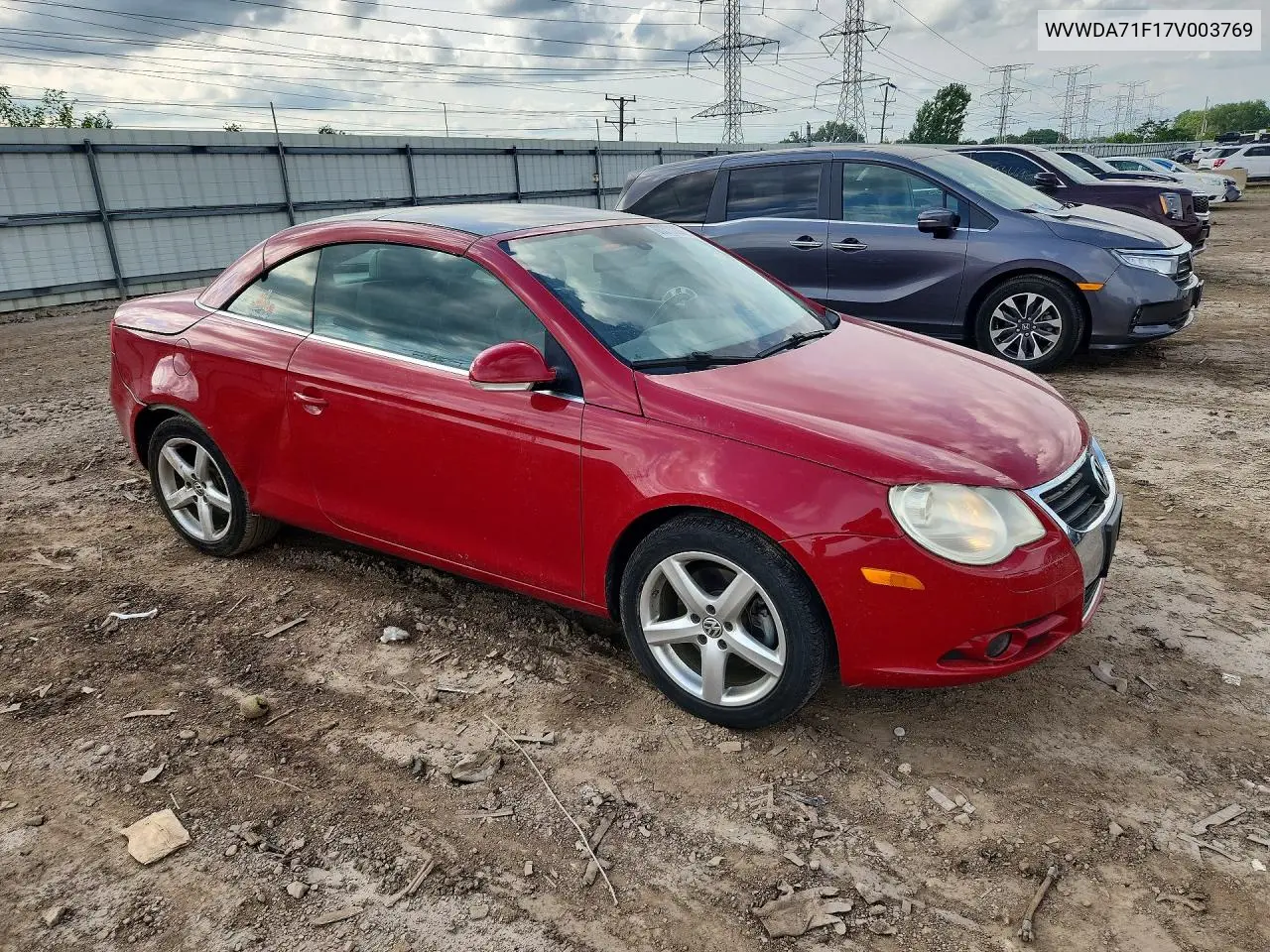 2007 Volkswagen Eos 2.0T Sport VIN: WVWDA71F17V003769 Lot: 60316306