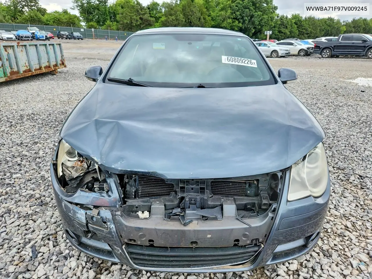 2007 Volkswagen Eos 2.0T VIN: WVWBA71F97V009245 Lot: 60809226