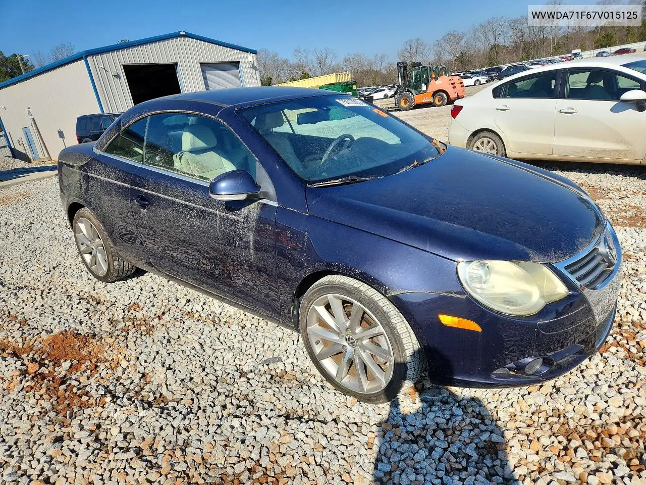 2007 Volkswagen Eos 2.0T Sport VIN: WVWDA71F67V015125 Lot: 75612805