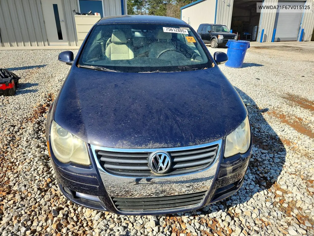 2007 Volkswagen Eos 2.0T Sport VIN: WVWDA71F67V015125 Lot: 75612805