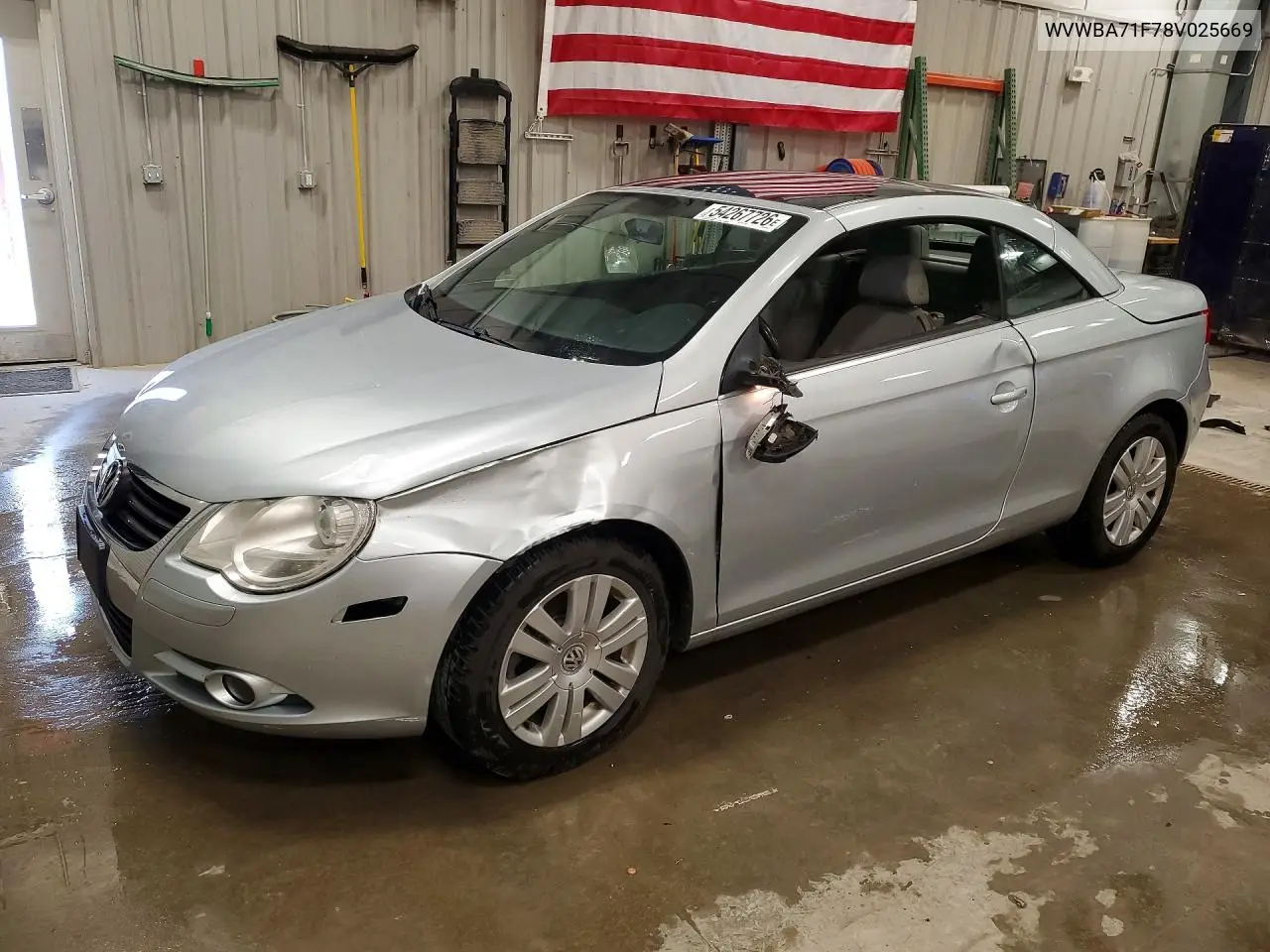 2008 Volkswagen Eos Turbo VIN: WVWBA71F78V025669 Lot: 54267726