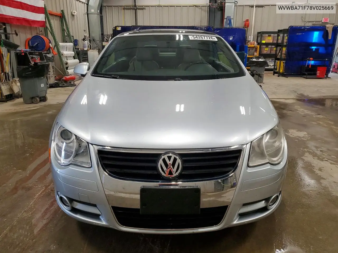 2008 Volkswagen Eos Turbo VIN: WVWBA71F78V025669 Lot: 54267726