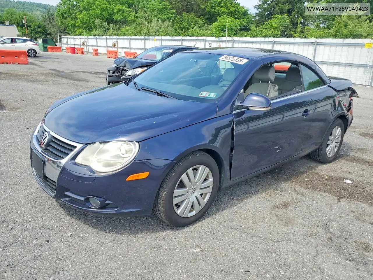 2008 Volkswagen Eos Turbo VIN: WVWAA71F28V049423 Lot: 56875336