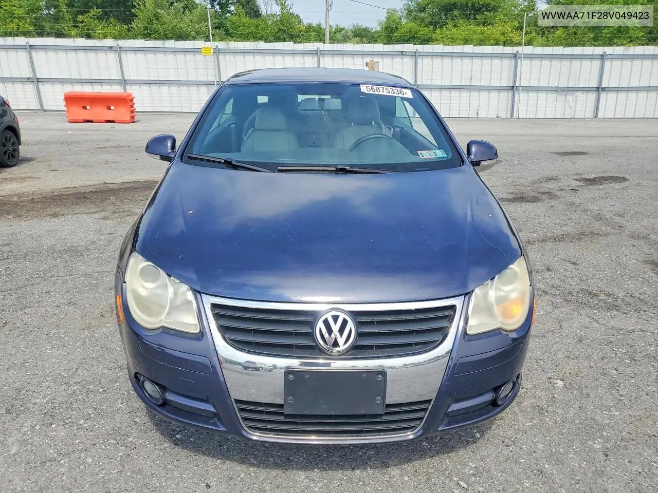 2008 Volkswagen Eos Turbo VIN: WVWAA71F28V049423 Lot: 56875336