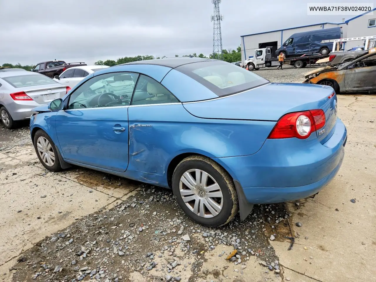 2008 Volkswagen Eos Turbo VIN: WVWBA71F38V024020 Lot: 59256406