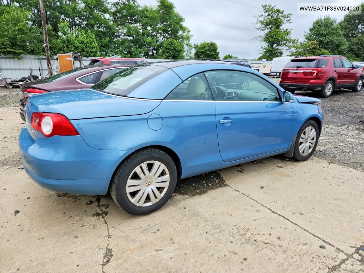 2008 Volkswagen Eos Turbo VIN: WVWBA71F38V024020 Lot: 59256406