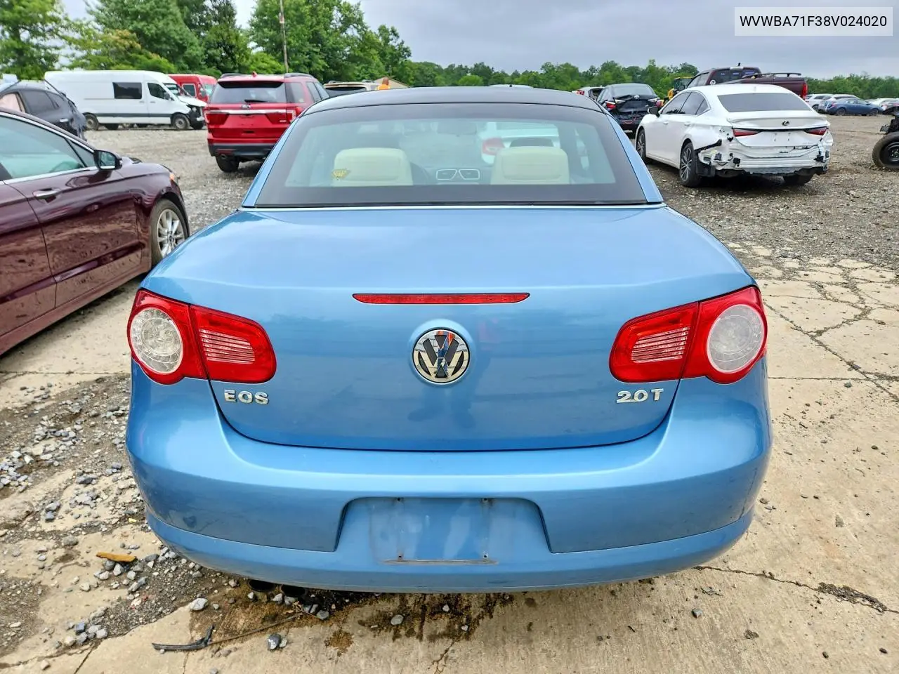 2008 Volkswagen Eos Turbo VIN: WVWBA71F38V024020 Lot: 59256406