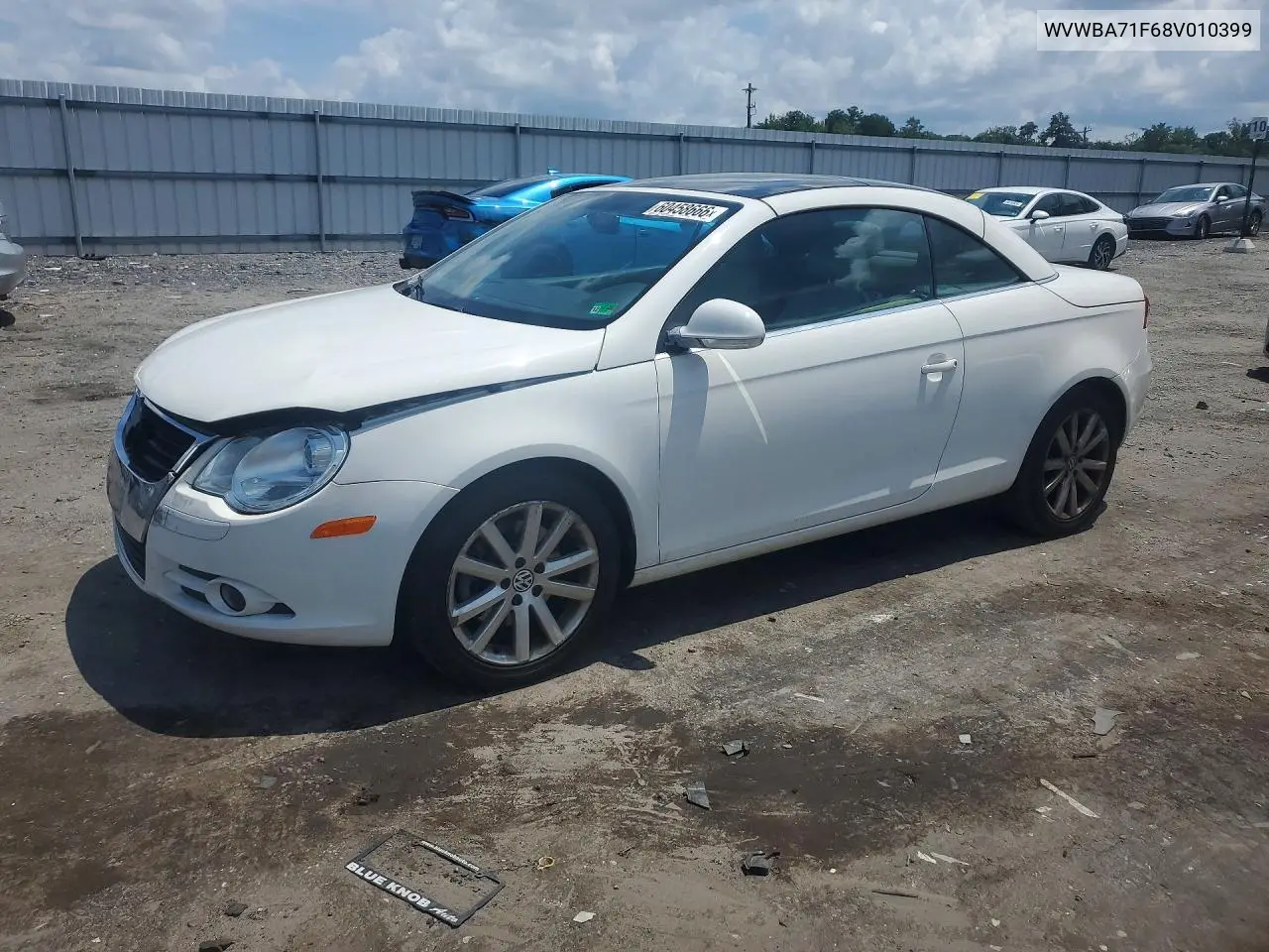 2008 Volkswagen Eos Turbo/Komfort VIN: WVWBA71F68V010399 Lot: 60458666