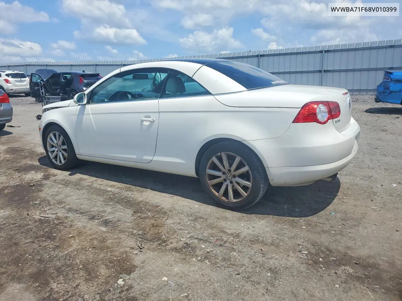 2008 Volkswagen Eos Turbo/Komfort VIN: WVWBA71F68V010399 Lot: 60458666