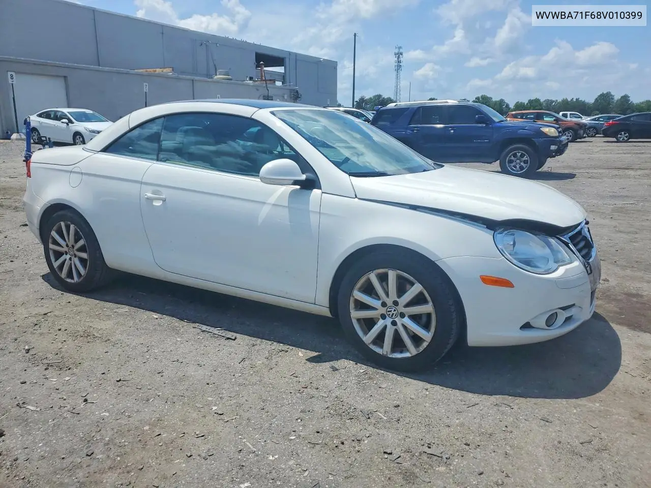 2008 Volkswagen Eos Turbo/Komfort VIN: WVWBA71F68V010399 Lot: 60458666