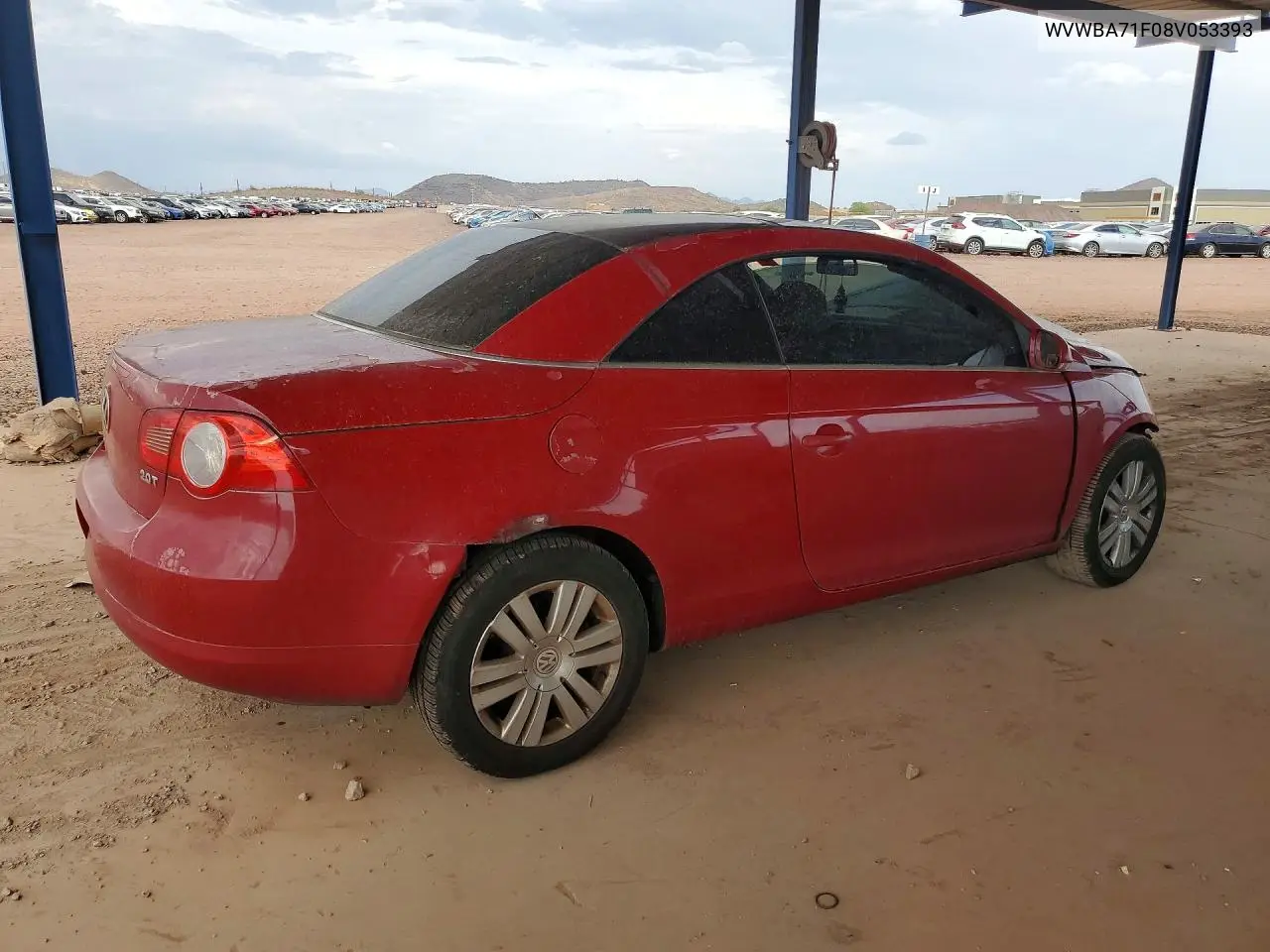 2008 Volkswagen Eos Turbo/Komfort VIN: WVWBA71F08V053393 Lot: 60658046