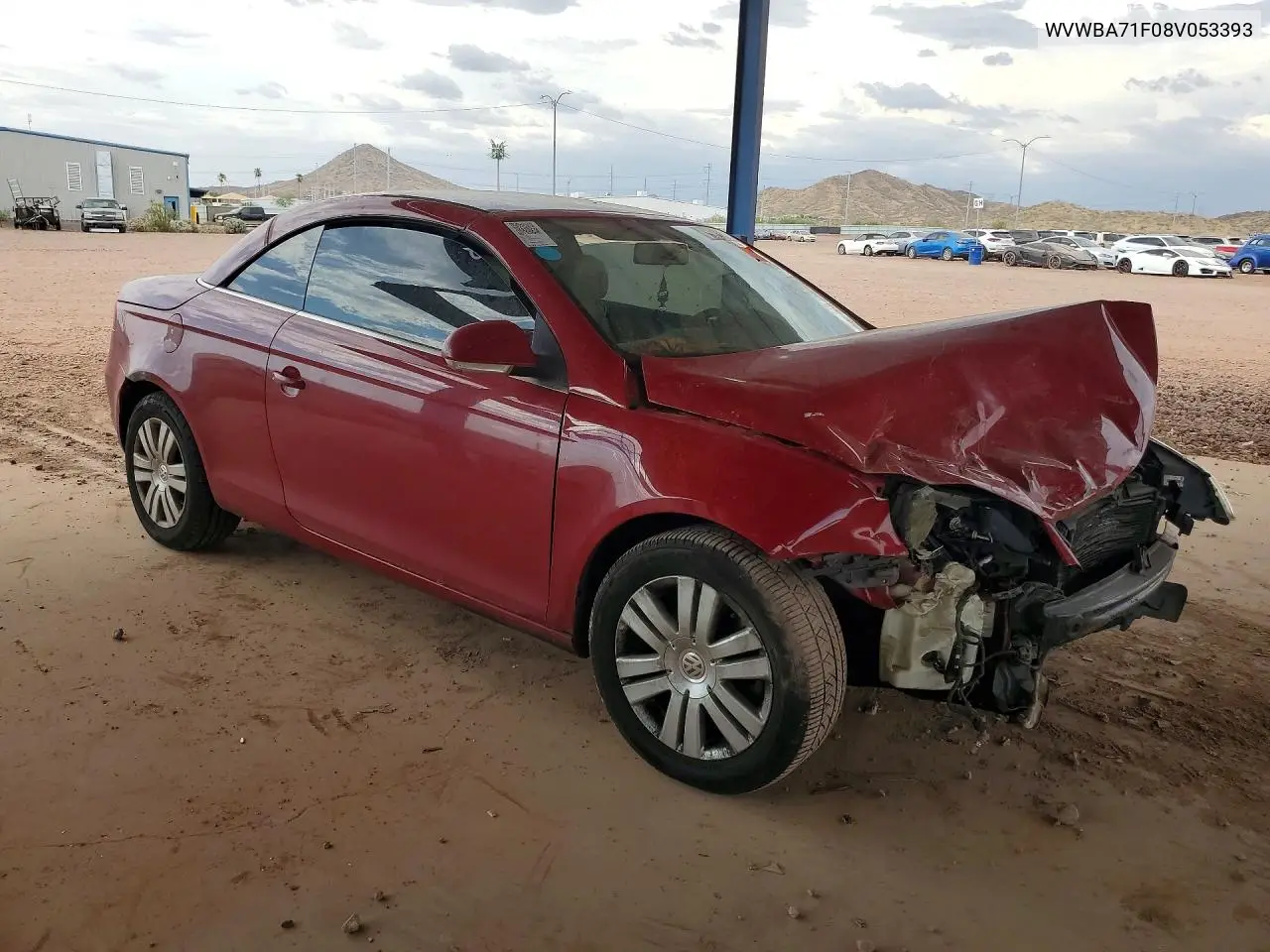 2008 Volkswagen Eos Turbo/Komfort VIN: WVWBA71F08V053393 Lot: 60658046