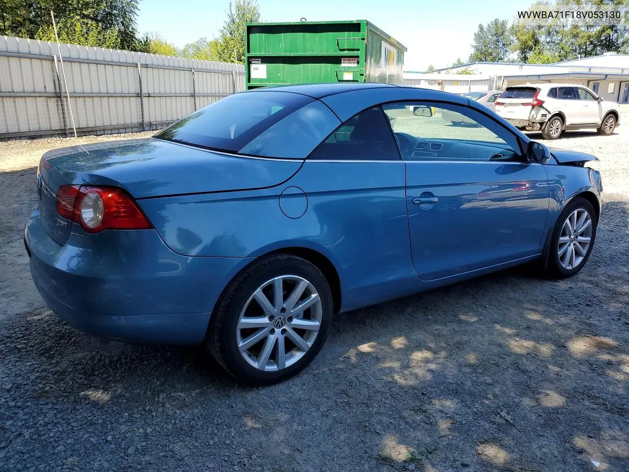 2008 Volkswagen Eos Turbo VIN: WVWBA71F18V053130 Lot: 61178536