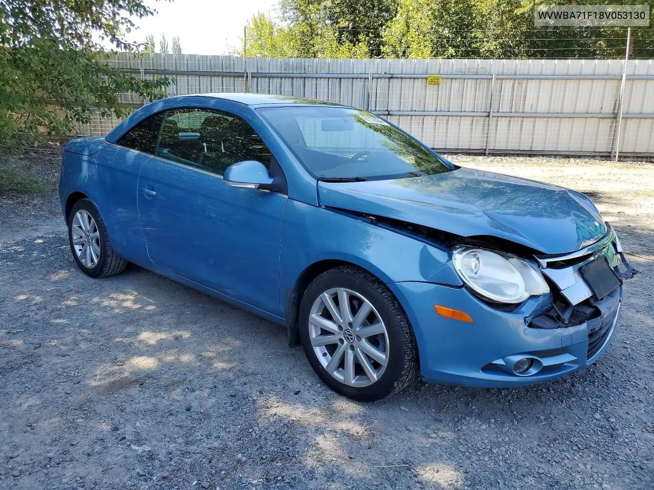 2008 Volkswagen Eos Turbo VIN: WVWBA71F18V053130 Lot: 61178536