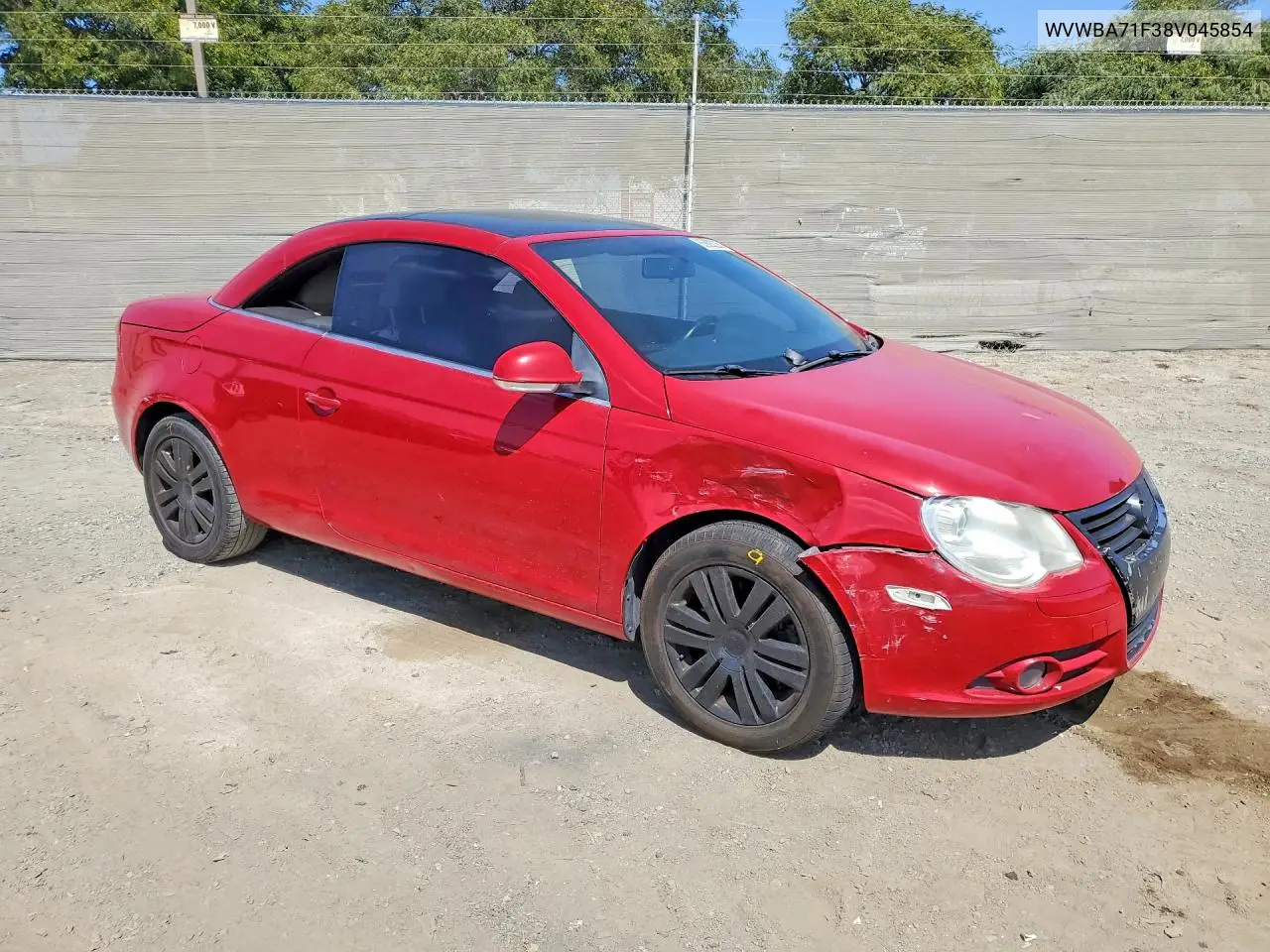 2008 Volkswagen Eos Turbo VIN: WVWBA71F38V045854 Lot: 85623235