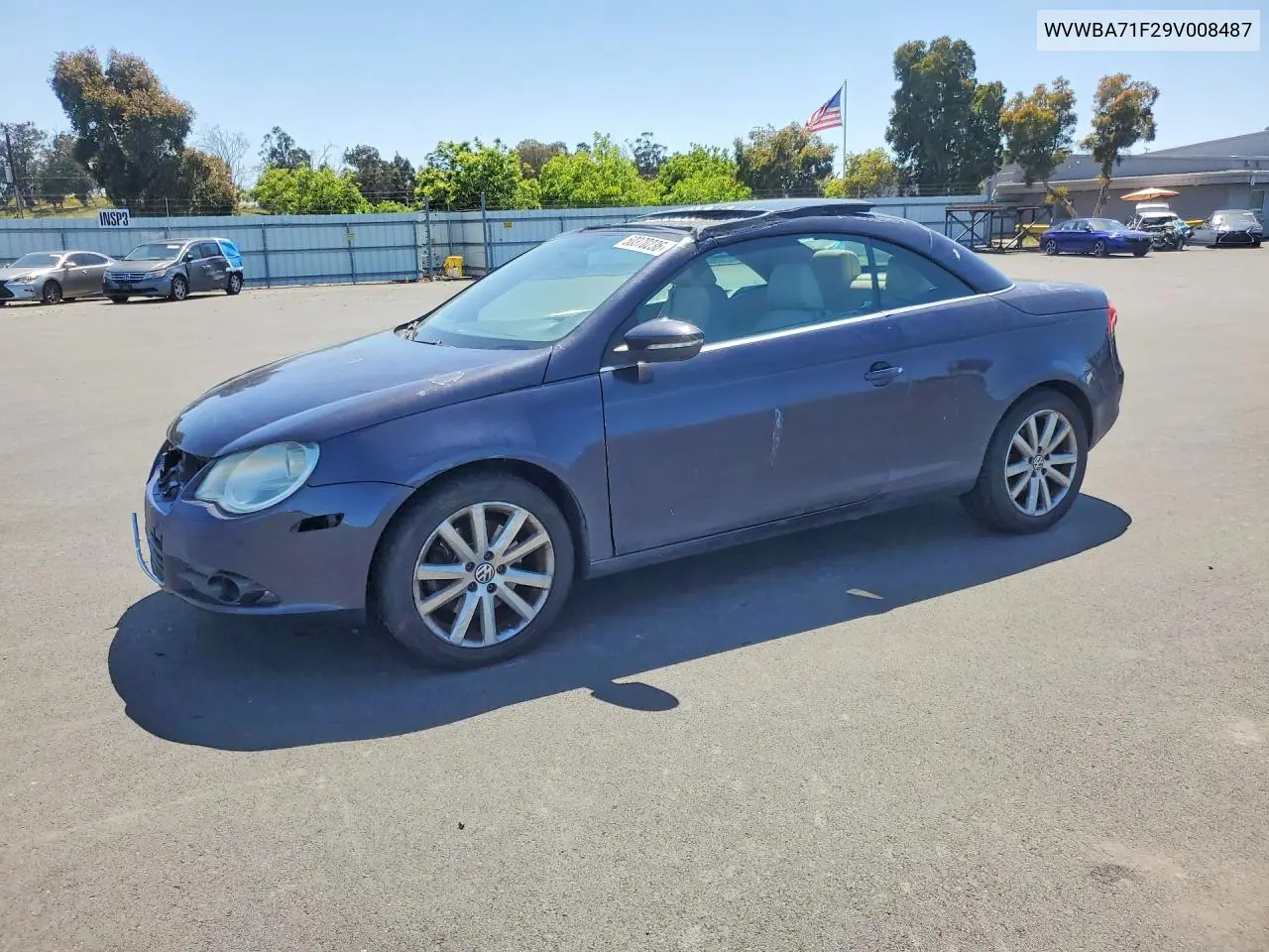 2009 Volkswagen Eos Turbo VIN: WVWBA71F29V008487 Lot: 50370236