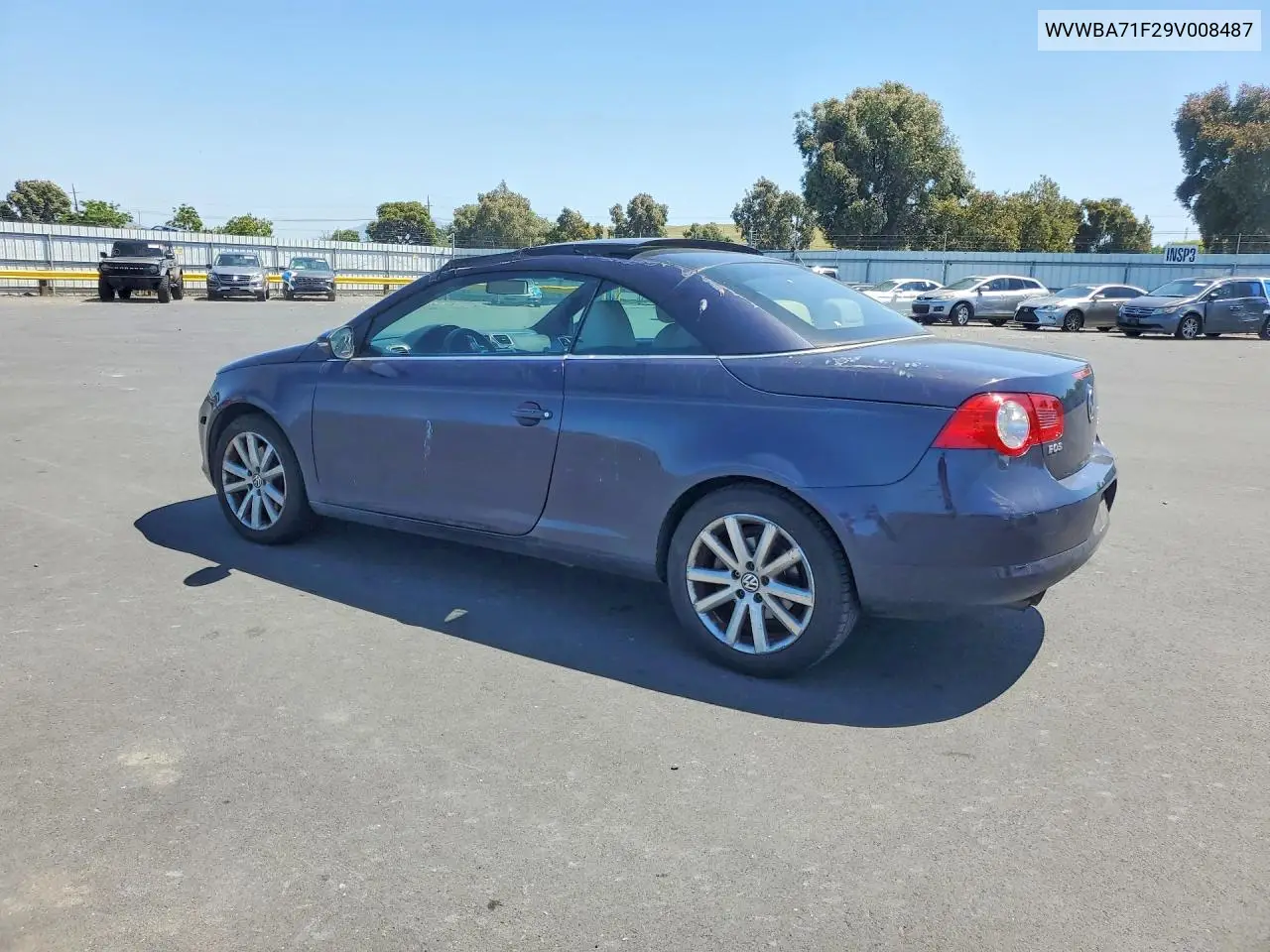 2009 Volkswagen Eos Turbo VIN: WVWBA71F29V008487 Lot: 50370236