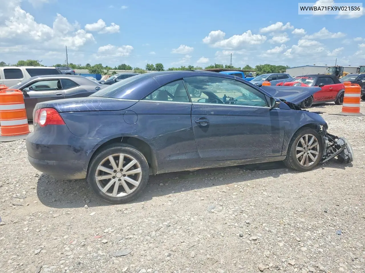 2009 Volkswagen Eos Turbo VIN: WVWBA71FX9V021536 Lot: 59352786
