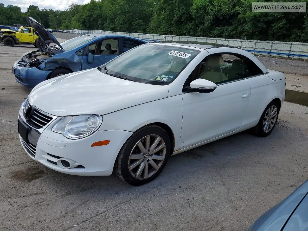 2009 Volkswagen Eos Turbo VIN: WVWBA71F59V022674 Lot: 61983256