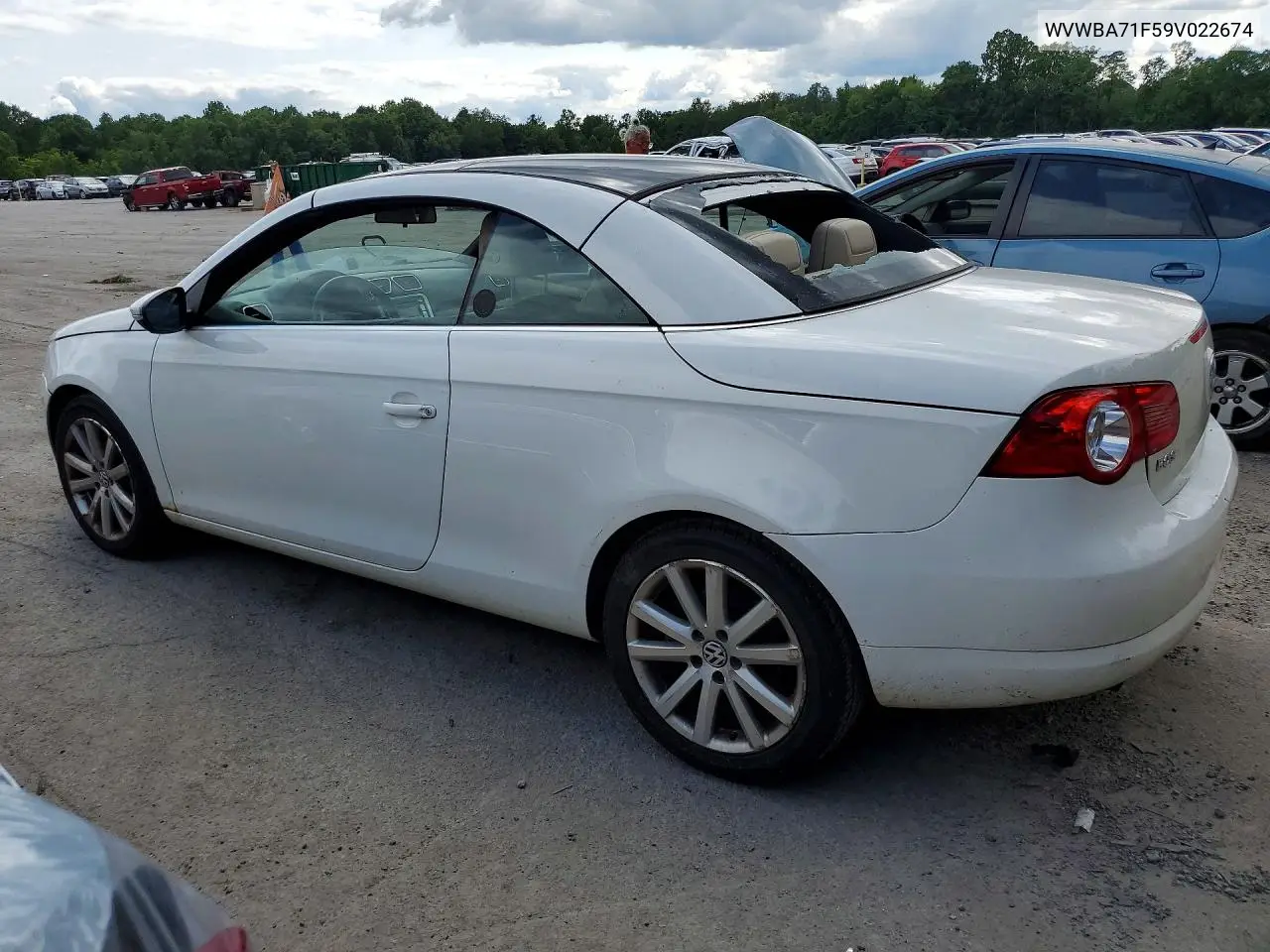 2009 Volkswagen Eos Turbo VIN: WVWBA71F59V022674 Lot: 61983256