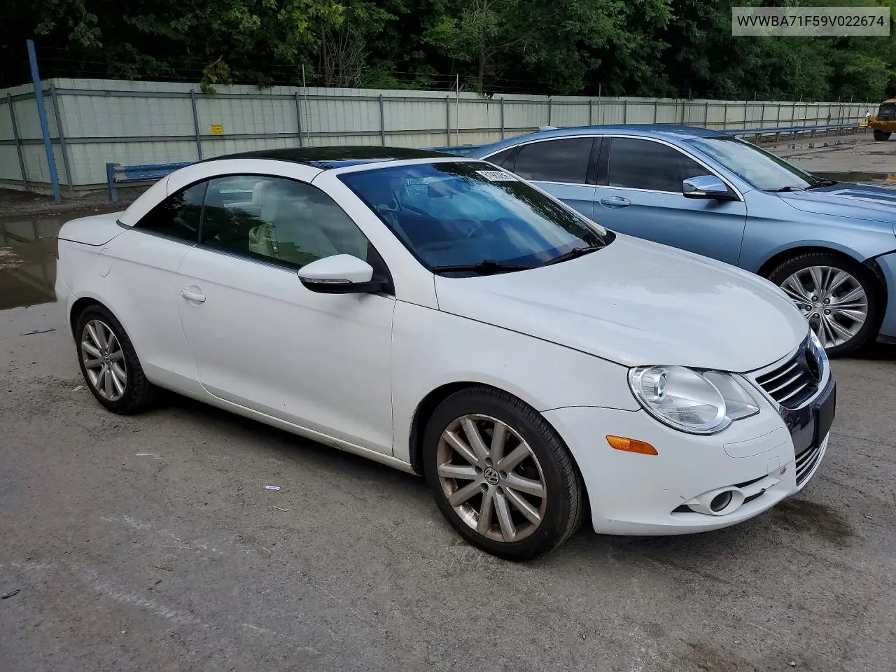 2009 Volkswagen Eos Turbo VIN: WVWBA71F59V022674 Lot: 61983256