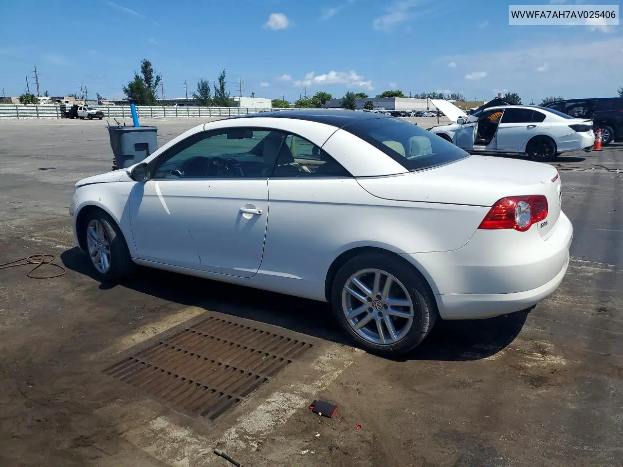 2010 Volkswagen Eos Lux VIN: WVWFA7AH7AV025406 Lot: 57485006