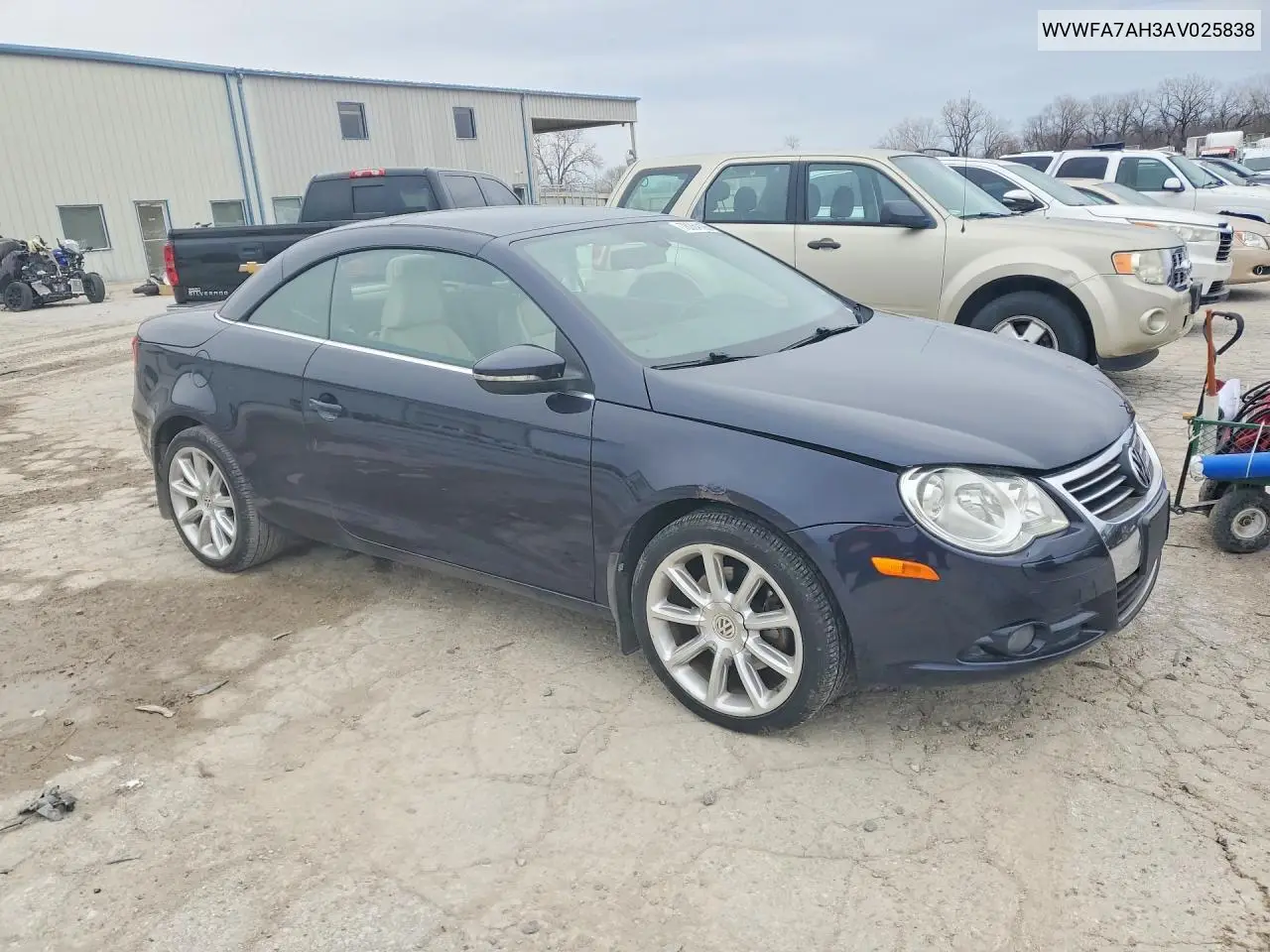 2010 Volkswagen Eos Lux VIN: WVWFA7AH3AV025838 Lot: 78064165