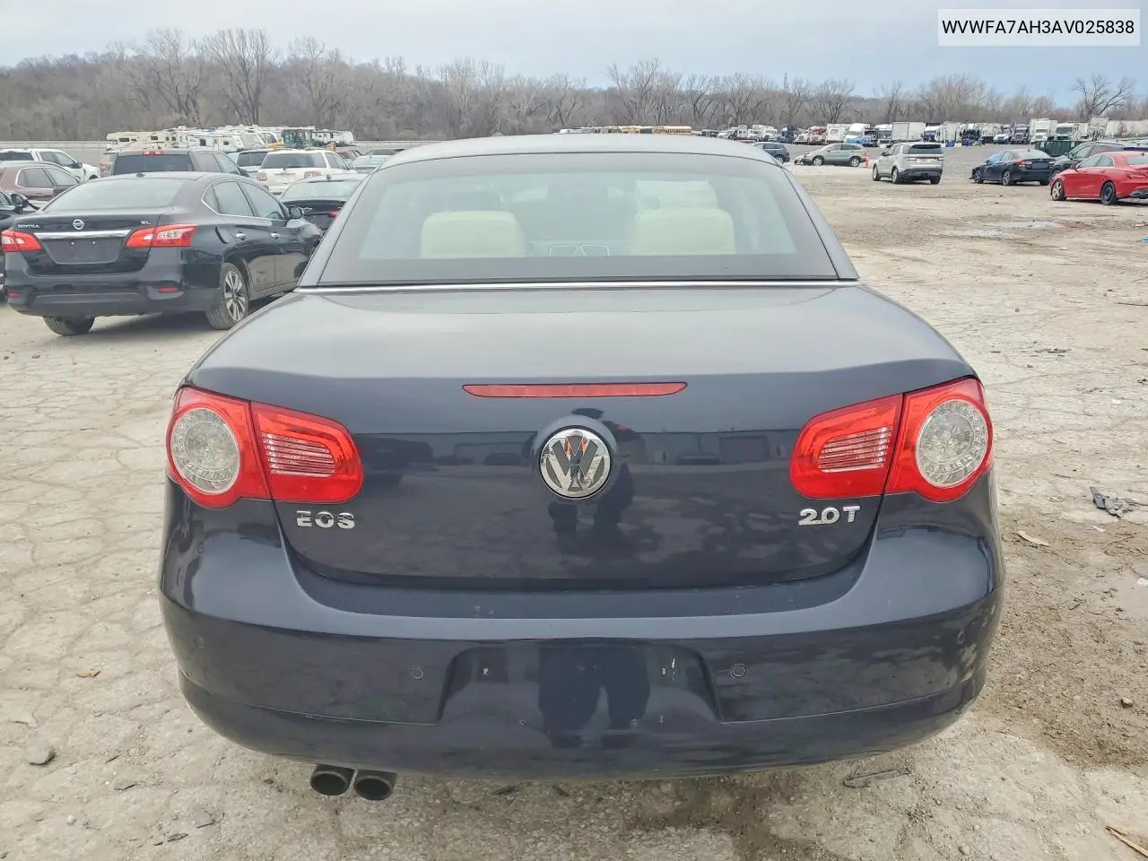 2010 Volkswagen Eos Lux VIN: WVWFA7AH3AV025838 Lot: 78064165