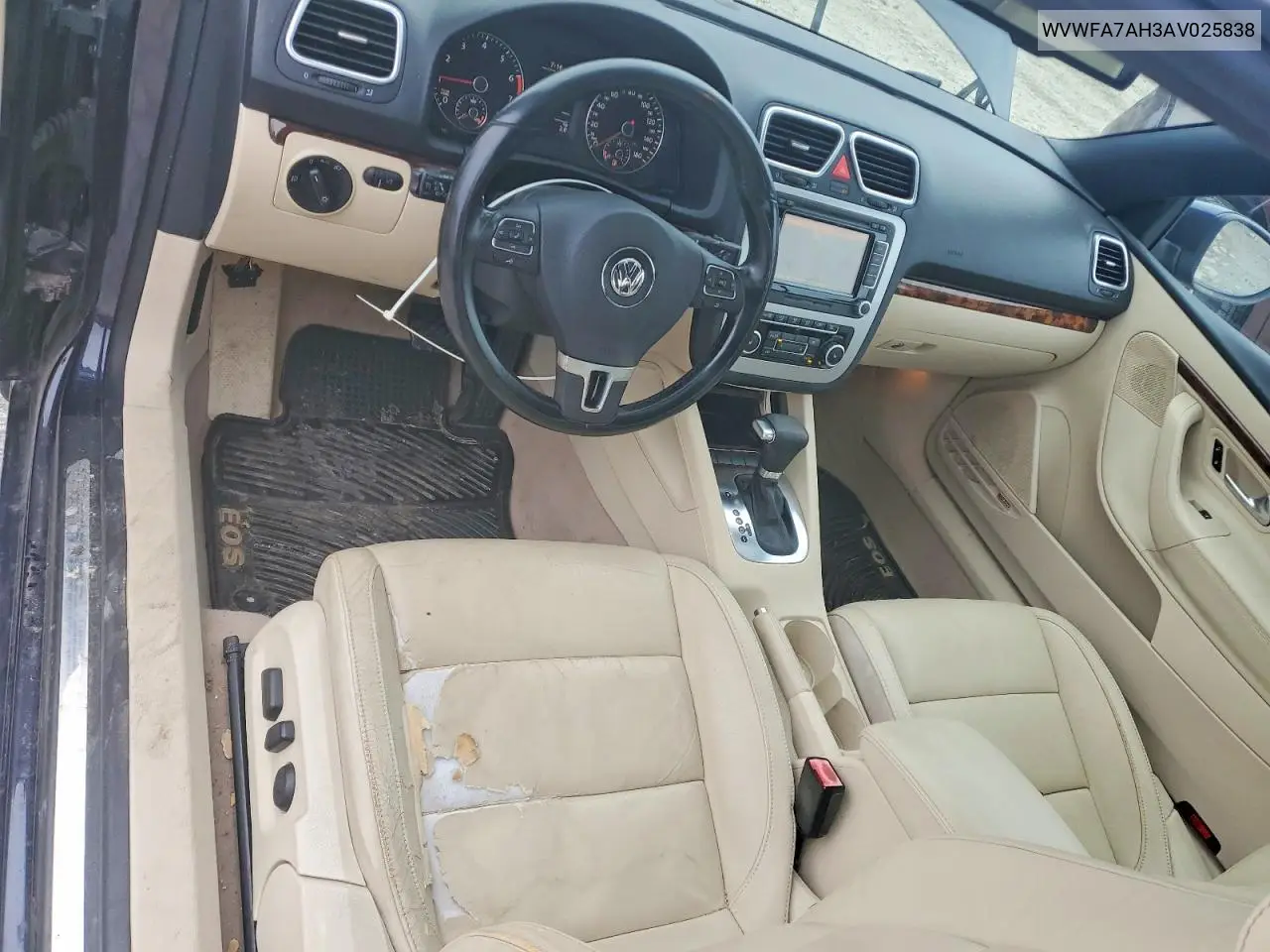 2010 Volkswagen Eos Lux VIN: WVWFA7AH3AV025838 Lot: 78064165