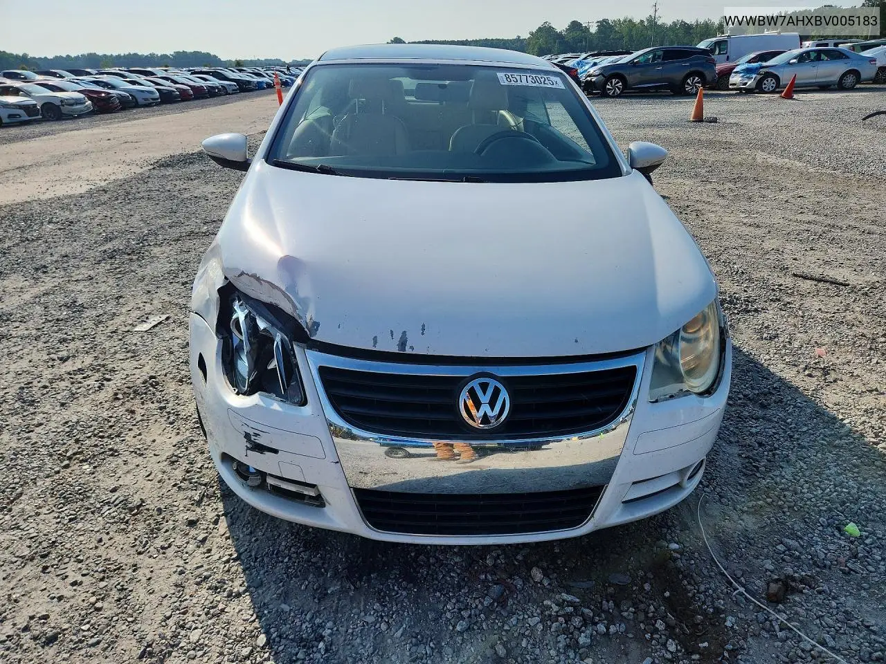 2011 Volkswagen Eos Komfort VIN: WVWBW7AHXBV005183 Lot: 85773025