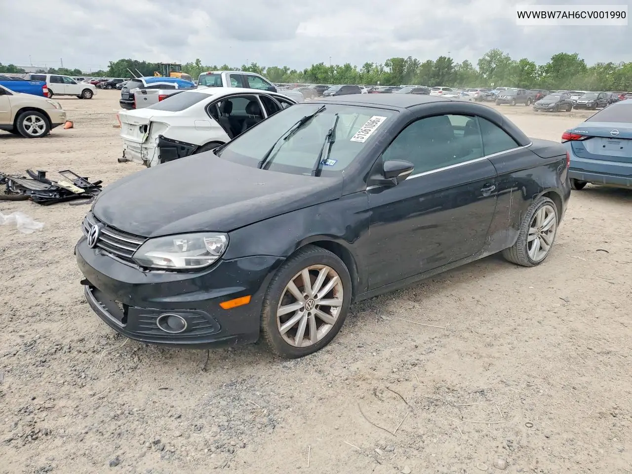 2012 Volkswagen Eos Komfort VIN: WVWBW7AH6CV001990 Lot: 51361096