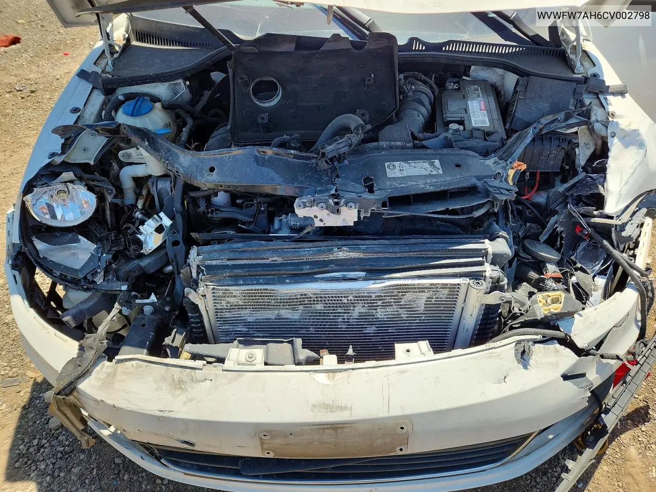 2012 Volkswagen Eos Lux VIN: WVWFW7AH6CV002798 Lot: 55204116