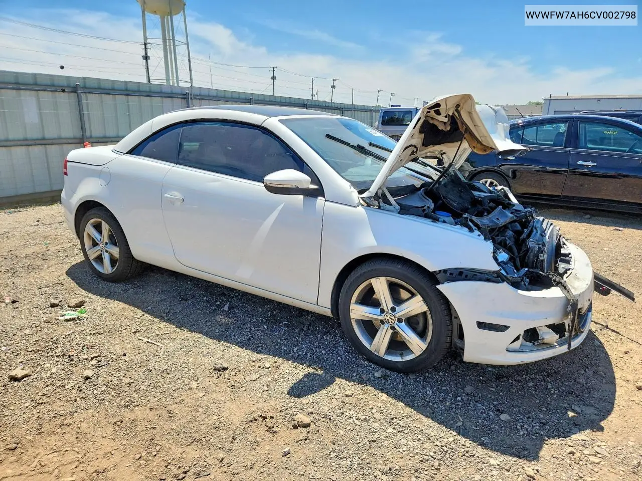 2012 Volkswagen Eos Lux VIN: WVWFW7AH6CV002798 Lot: 55204116