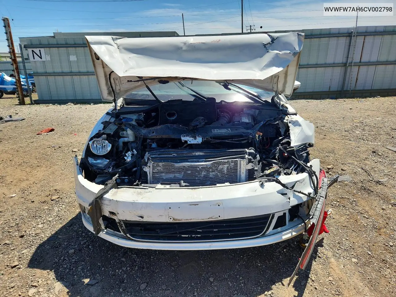 2012 Volkswagen Eos Lux VIN: WVWFW7AH6CV002798 Lot: 55204116