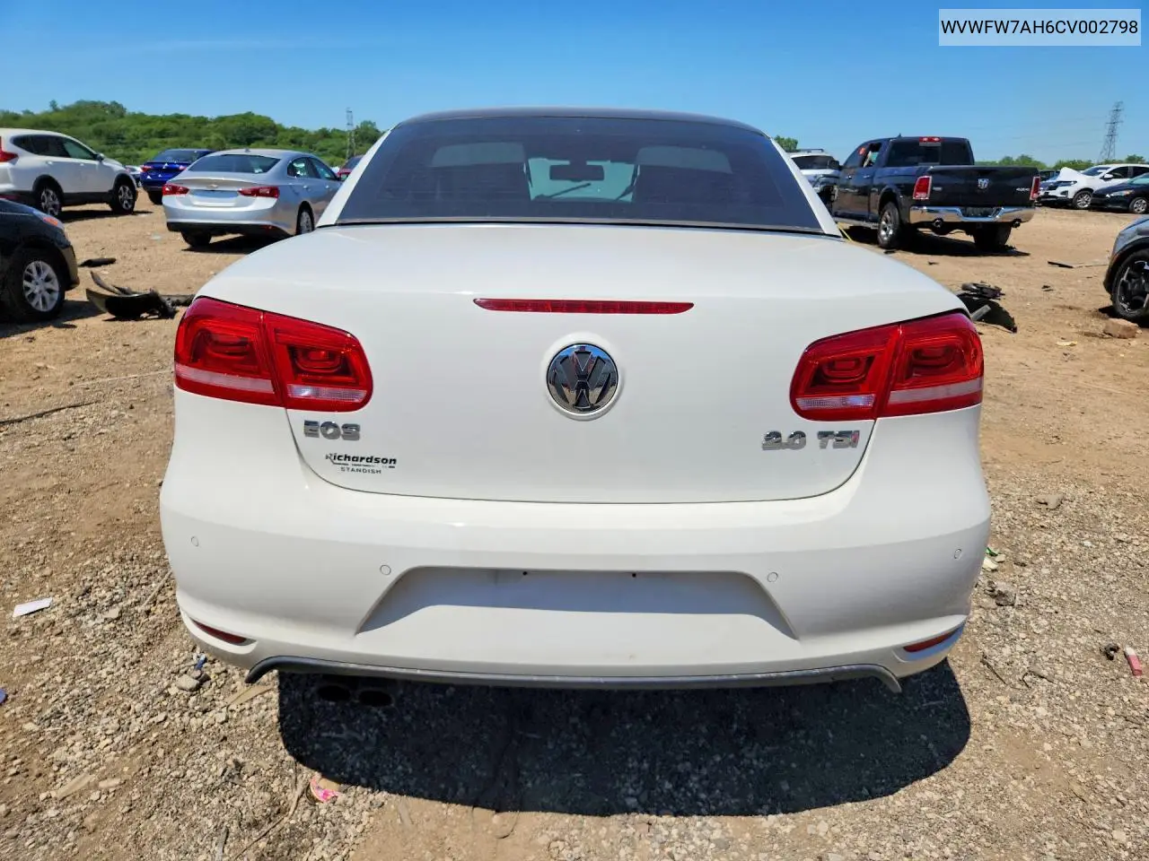 2012 Volkswagen Eos Lux VIN: WVWFW7AH6CV002798 Lot: 55204116