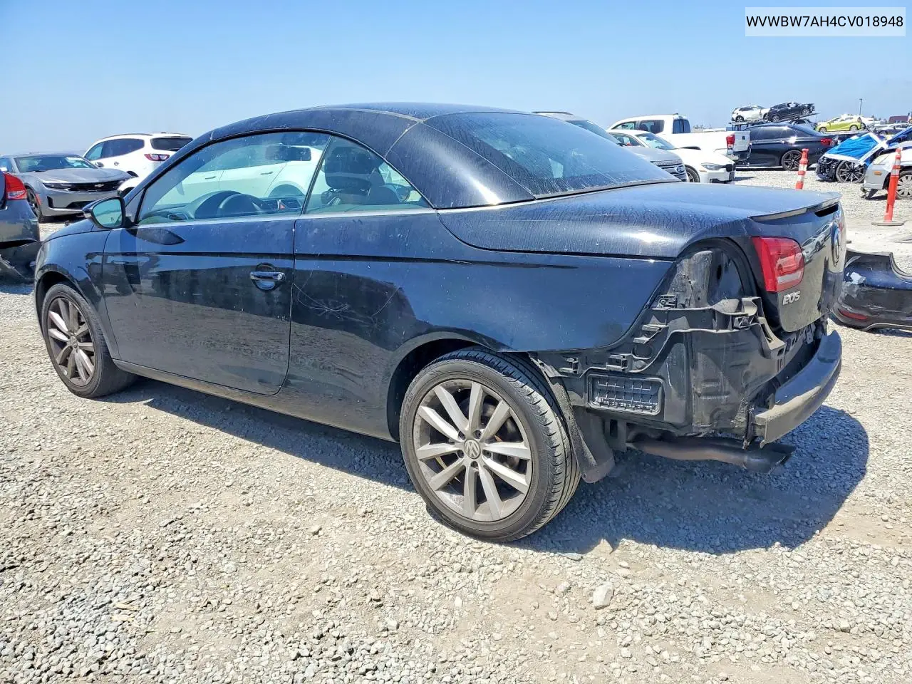 2012 Volkswagen Eos Komfort VIN: WVWBW7AH4CV018948 Lot: 55580106