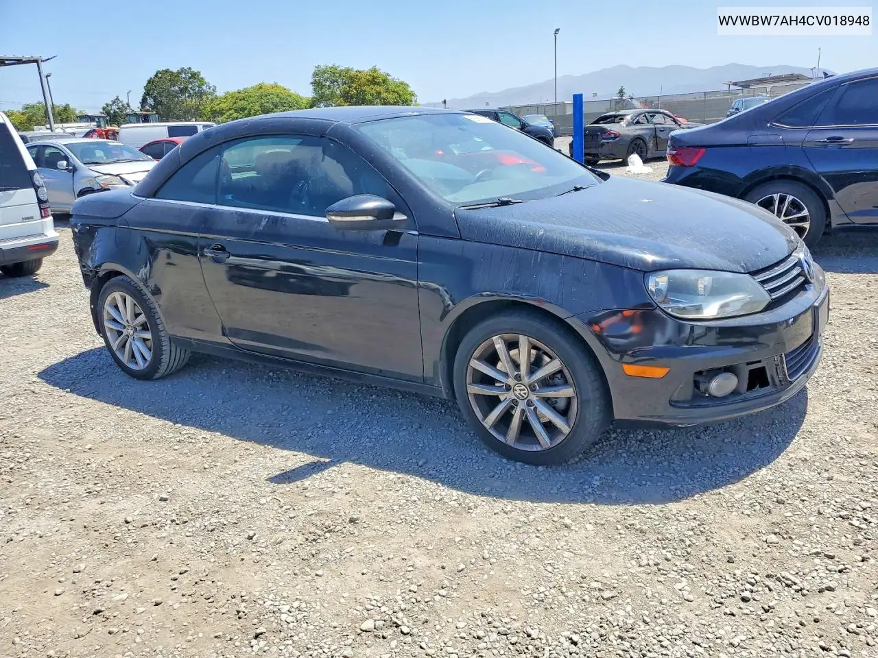 2012 Volkswagen Eos Komfort VIN: WVWBW7AH4CV018948 Lot: 55580106