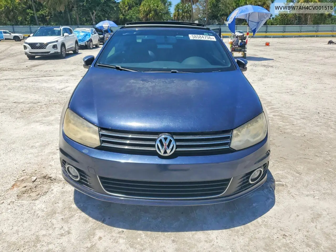 2012 Volkswagen Eos Komfort VIN: WVWBW7AH4CV001518 Lot: 58584756