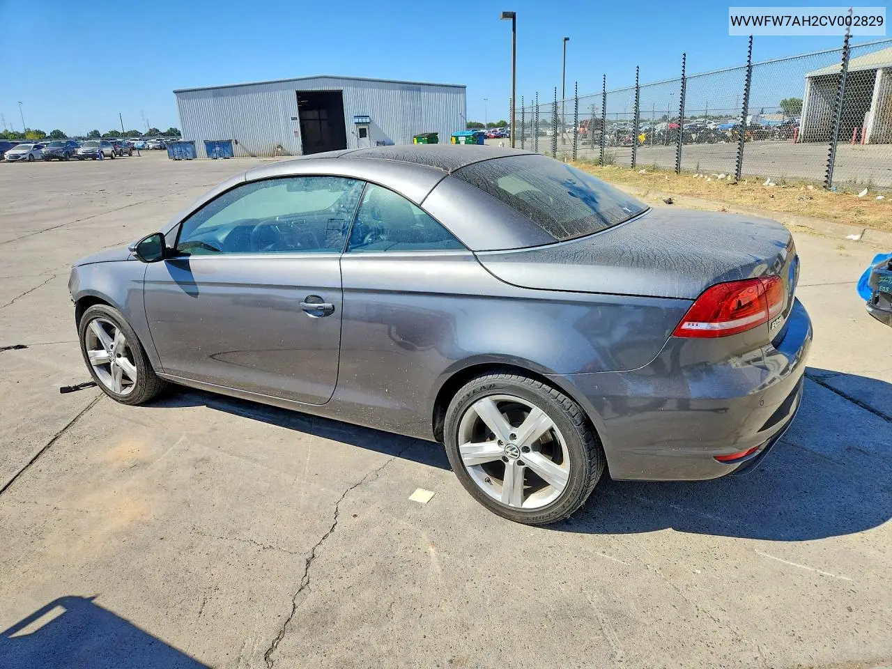 2012 Volkswagen Eos Lux VIN: WVWFW7AH2CV002829 Lot: 60445196