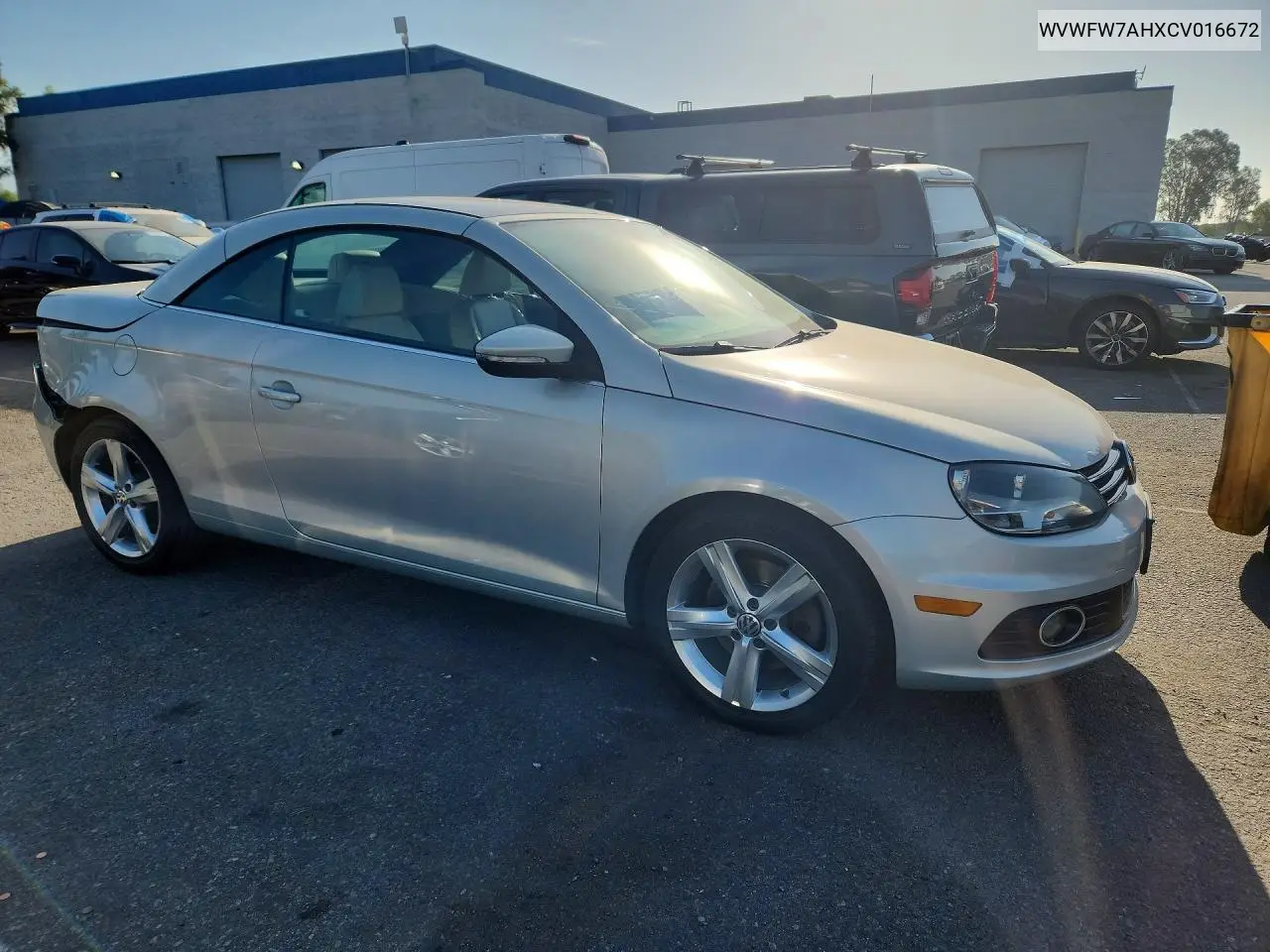 2012 Volkswagen Eos Lux VIN: WVWFW7AHXCV016672 Lot: 60604436