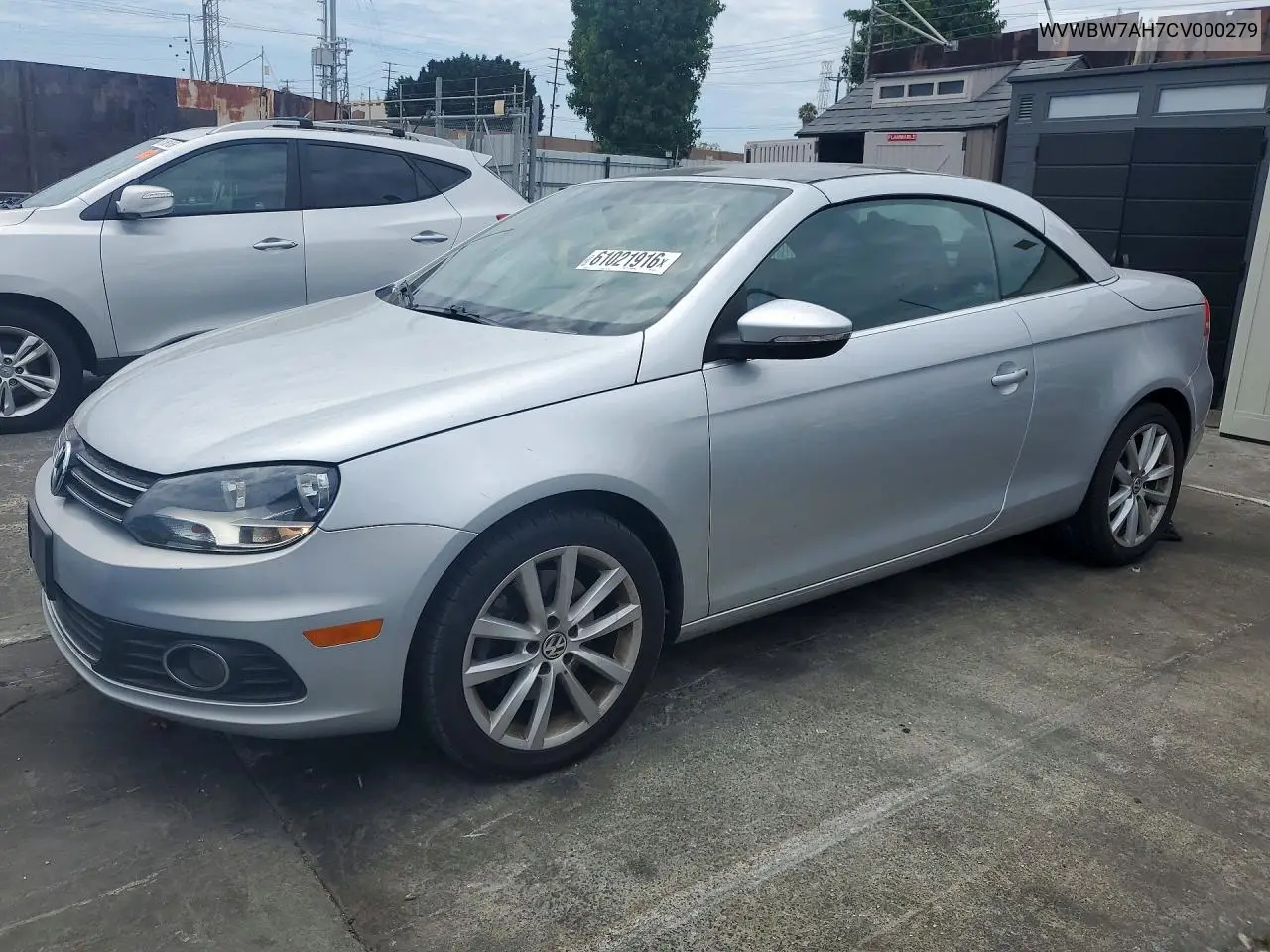 2012 Volkswagen Eos Komfort VIN: WVWBW7AH7CV000279 Lot: 61021916