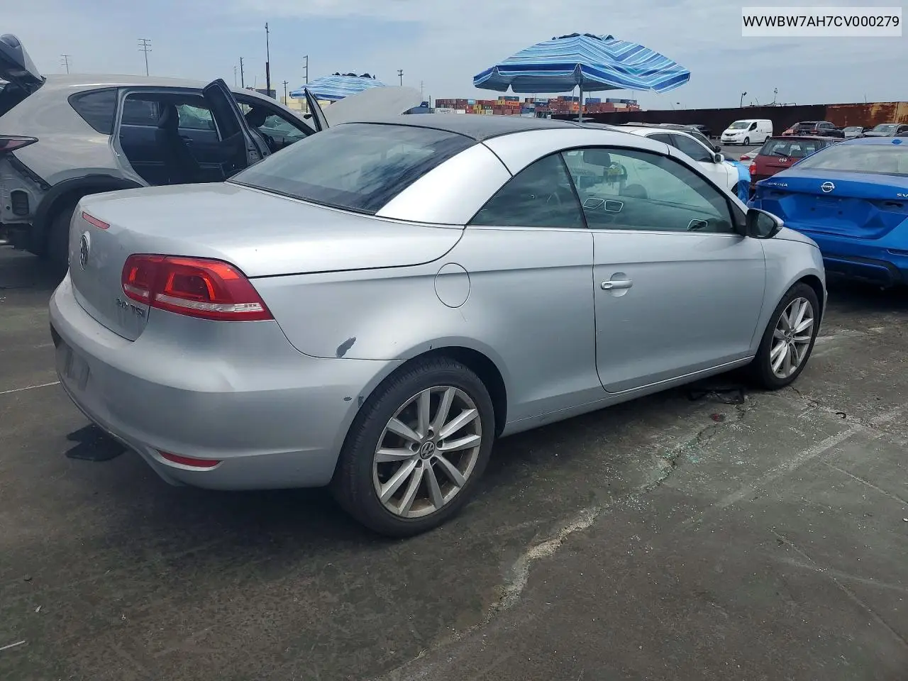 2012 Volkswagen Eos Komfort VIN: WVWBW7AH7CV000279 Lot: 61021916