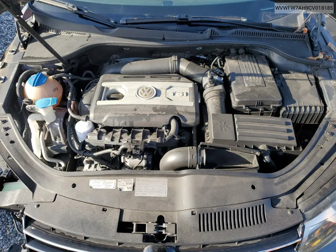 2012 Volkswagen Eos Lux VIN: WVWFW7AH9CV018185 Lot: 61924376